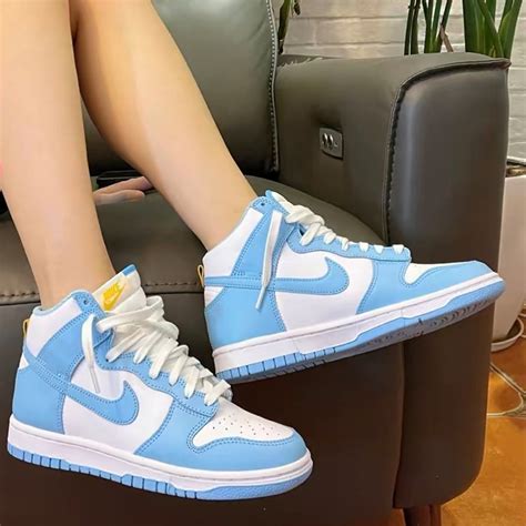 blue chill high Nike dunks